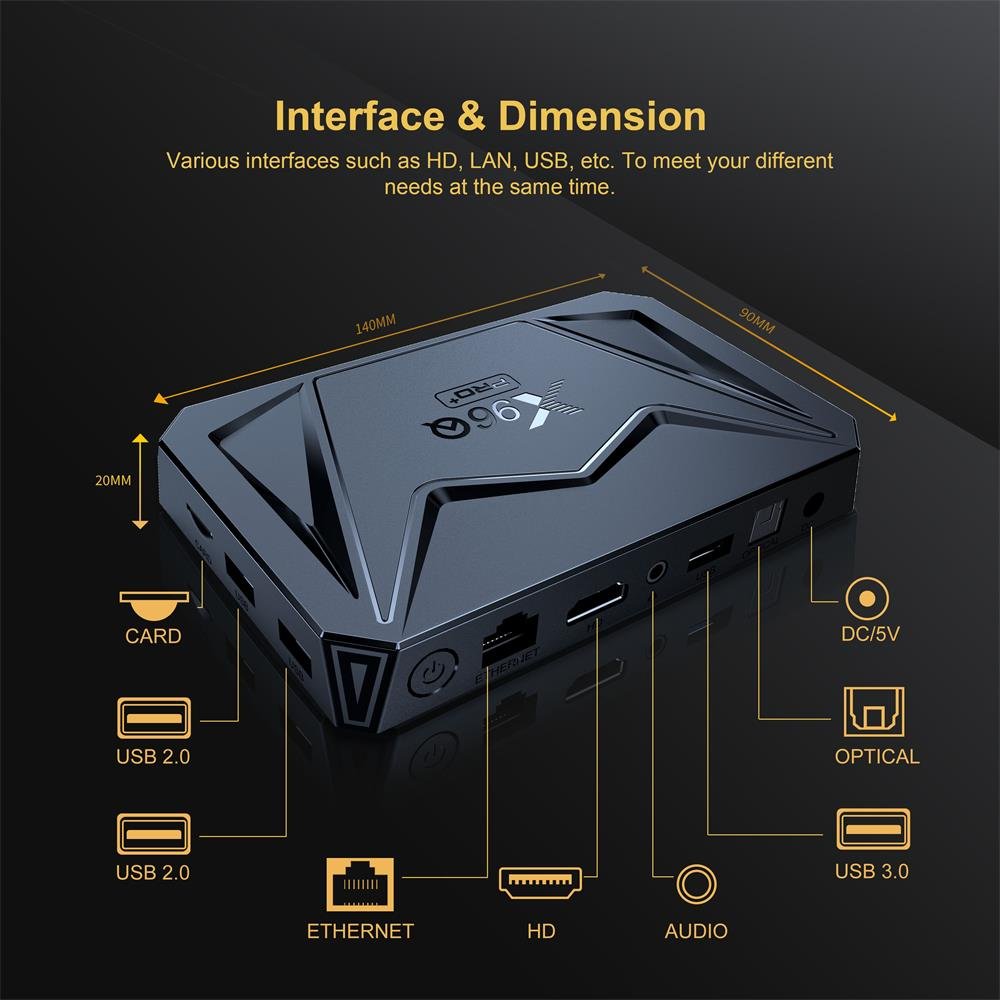 2024 New X96Q PRO + Android 14 Tv Box Allwinner H728 8K 2.4G 5G Dual Wifi 6 Bt 2/4G 16/32G Octa Core Set Top Box X96Q Pro Plus