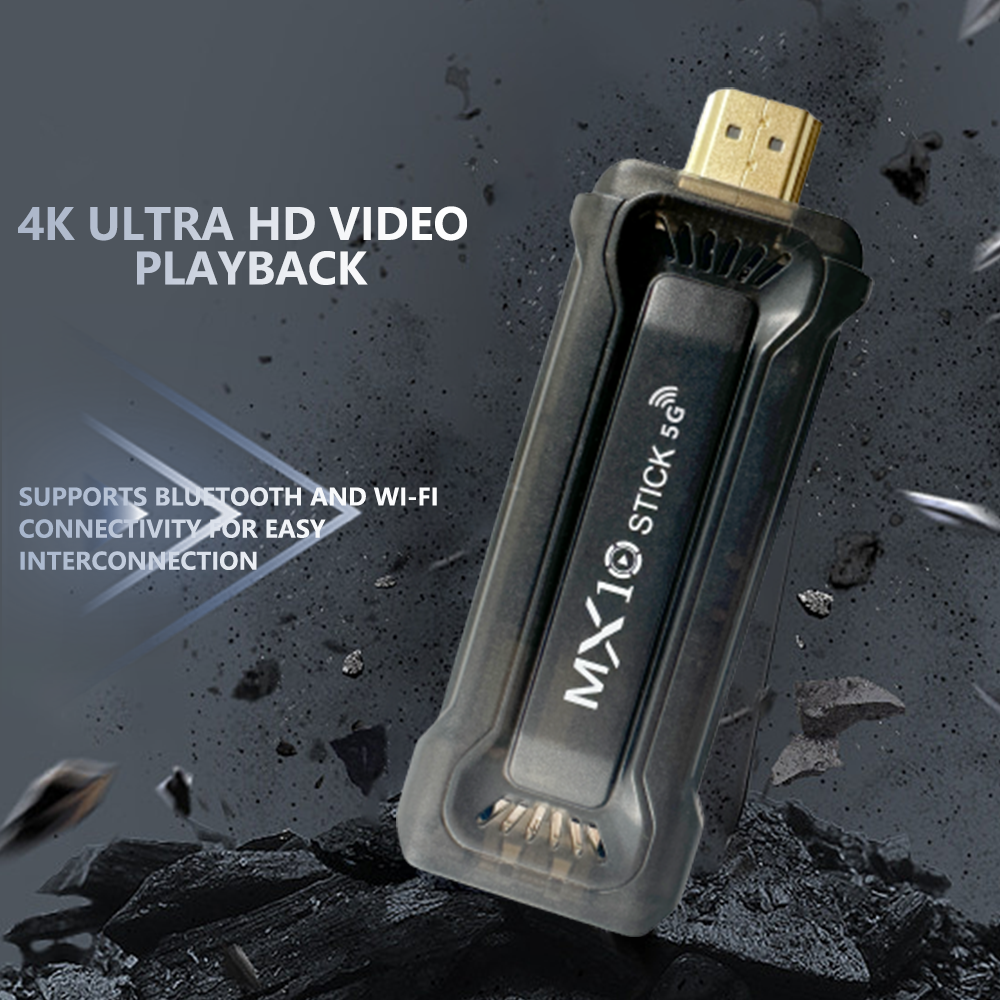 Latest MX10 TV Stick Android 11 4K TV Box 2.4G 5G Dual Wifi Allwinner RK3228A Media Player TV Receiver Set Top Box