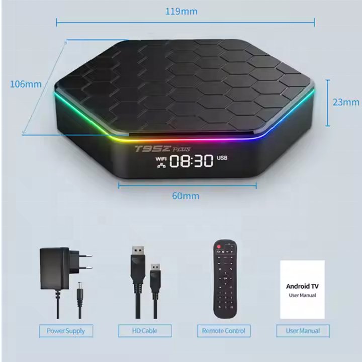 Original T95z plus Allwinner h618 4k internet tv set top box smart t95z plus tv box android 12