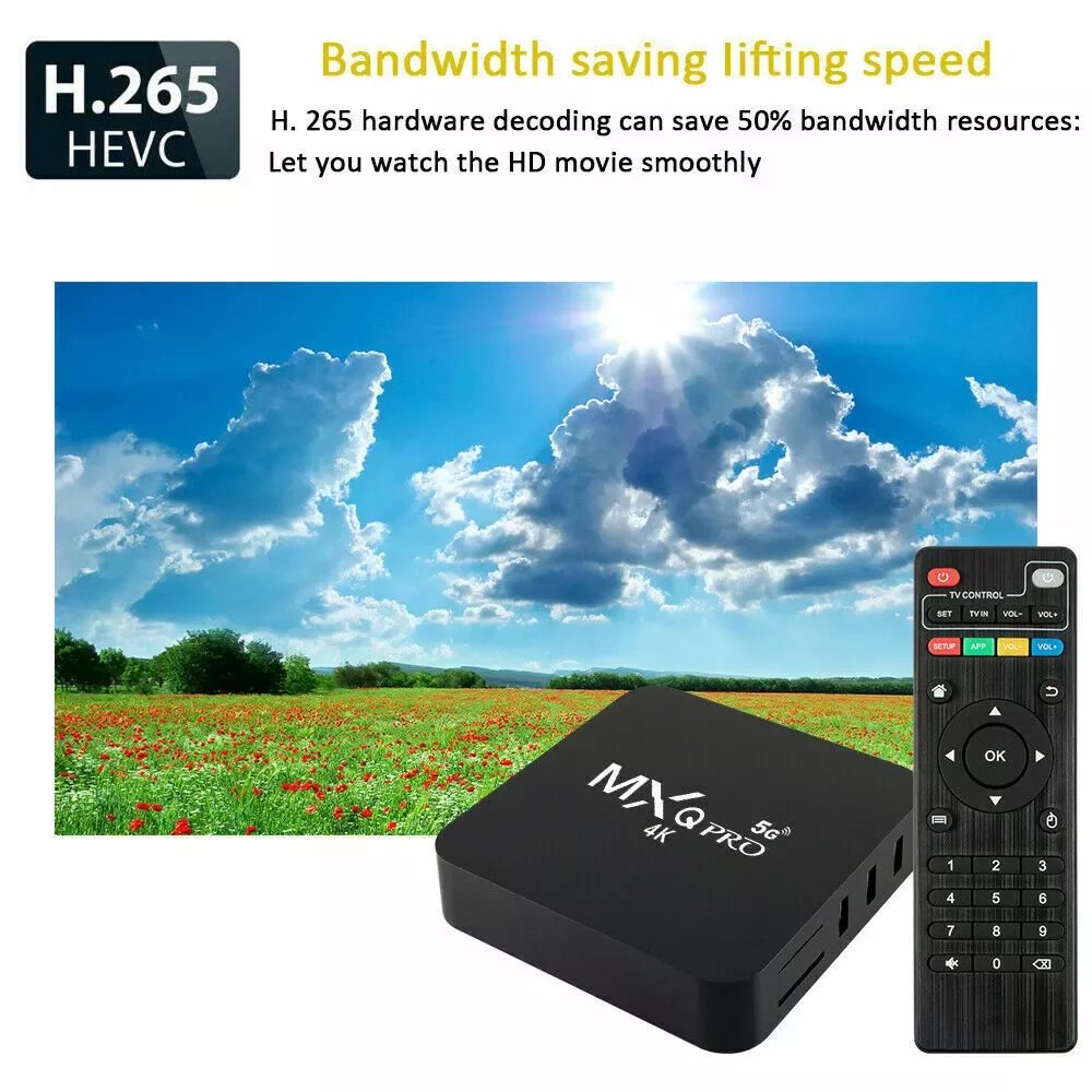 Set-top Box tvbox MXQPRO 4k Rockchip RK3128 Android Tv Box 2.4G 5G WiFi 2GB RAM 16GB ROM Media Player MXQPRO Tv Set Top Box
