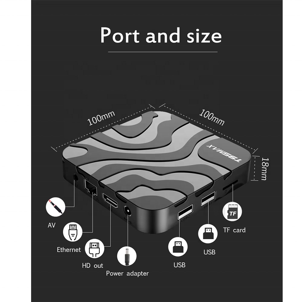 Fast delivery Factory price T95MAX allwiner H618 Android 12 6K 4gb ram 64gb rom android tv set top box T95 max