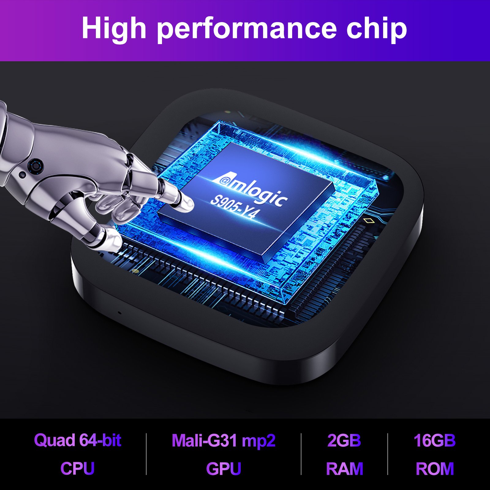 HAKO Pro Android 11 OS Amlogic S905Y4 OTT Google Smart TV Box Certifications Set 2GB 16GB 4K HDR 10 AV1 FREE Quad Core ATV
