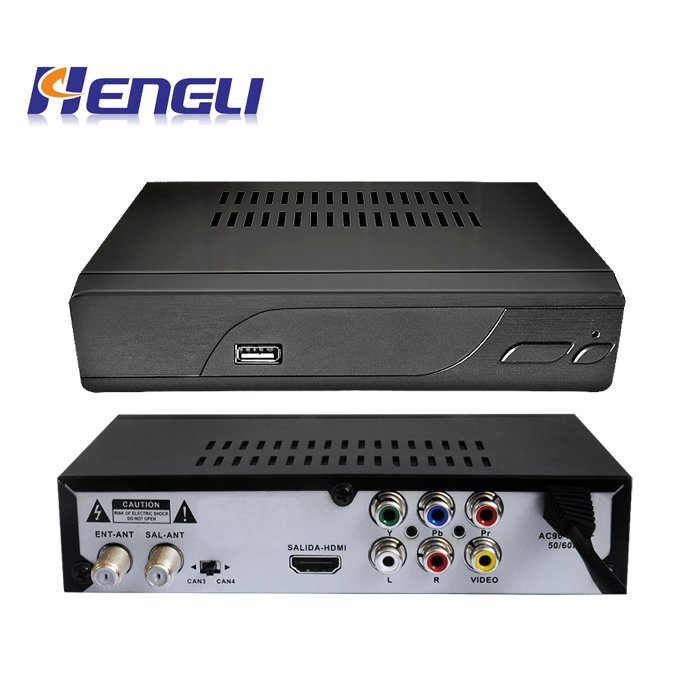 2022 HENGLI Full HD H.265 HEVC DVBT2 Set Top Box TDT ATSC Decoder digital set-top box