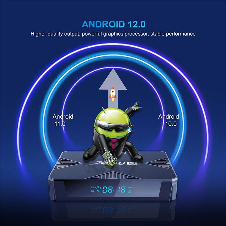X98h Allwinner H618 2GB 16GB 4GB 32GB 4K HD TVbox X98H Pro H618 smart set top tv box android 12 tv box