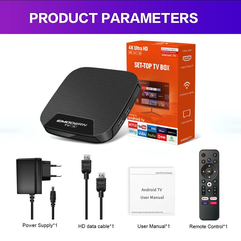 GYS Amlogic S905 H D 1gb 8gb 2.4G 5G wifi Set top box BT Dual wifi LAN android 11 4k mini smart atv android tv box