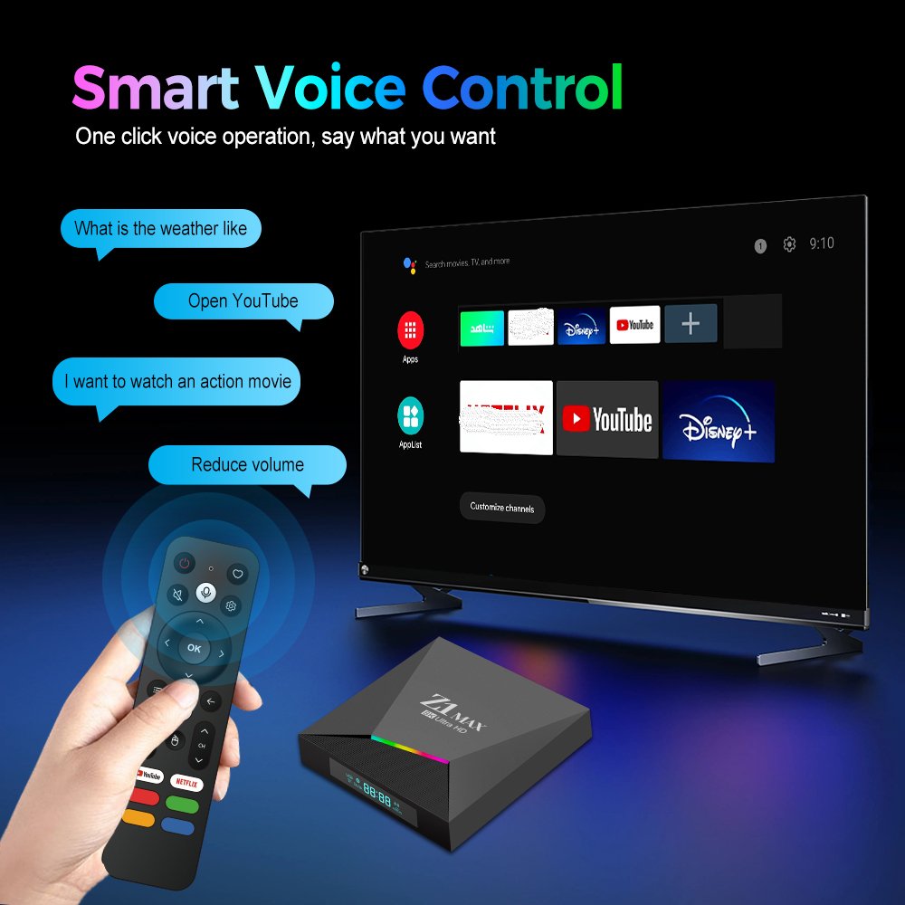 High Quality Factory New Android 12 os Media Player Z1 Max H618 4K Set-Top Box 4 Core Smart IPTv Box Support OEM
