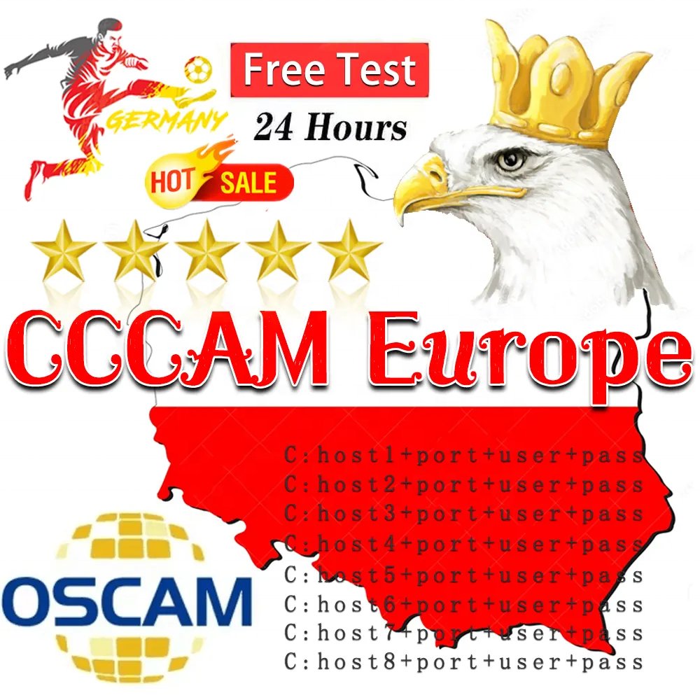 Best Europe Cccam Slovakia 6 7 8 Lines 1 Year Cccam Cline For Poland Germany icam oscam egygold For Satellite TV Receiver DVB-S2
