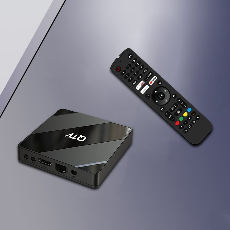 W&F QTV X5 Android 10.0 Set top Box IP TV BOX H616 2GB RAN 8GB ROM Media Player Future tv online