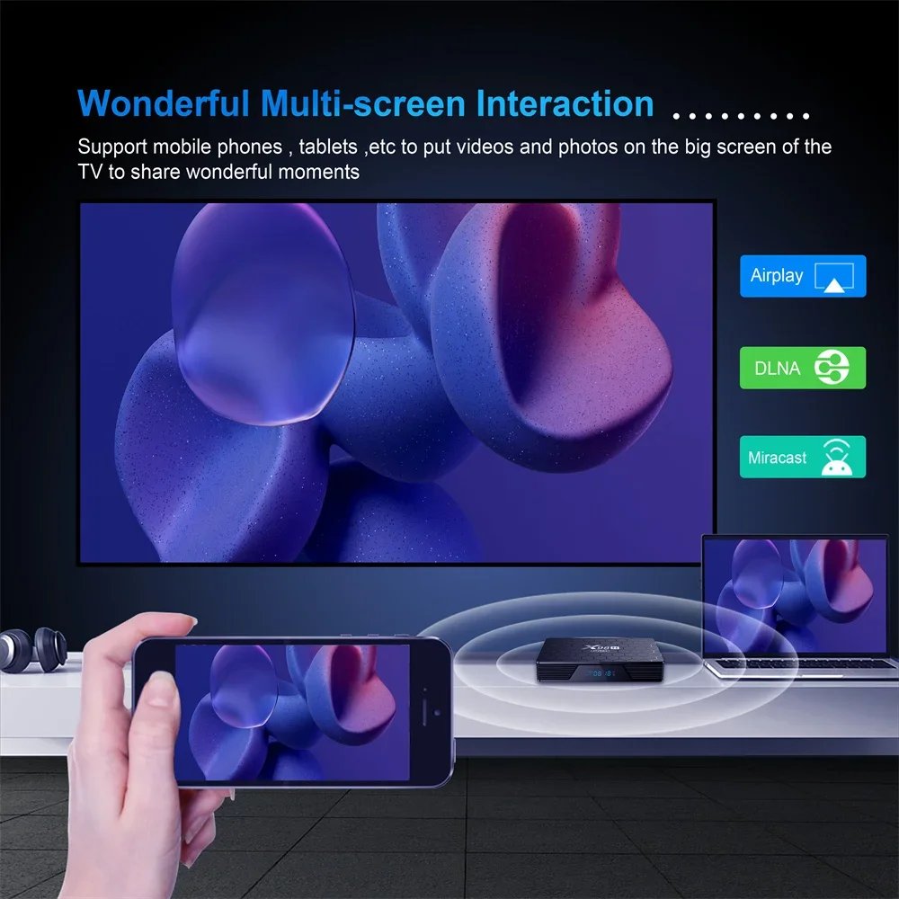 2024 Super Strong MEGA OTT 8K BOX Android 12 Amlogic Max ott S905X Set Top Box 4K fire Multi-device use TV STB stick