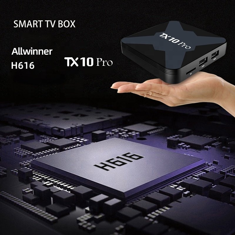 2024 Cheapest 8gb 128gb android 13 tv box TX10 PRO Allwinner H616 2.4g 5g dual wifi cable set top box TX10 pro