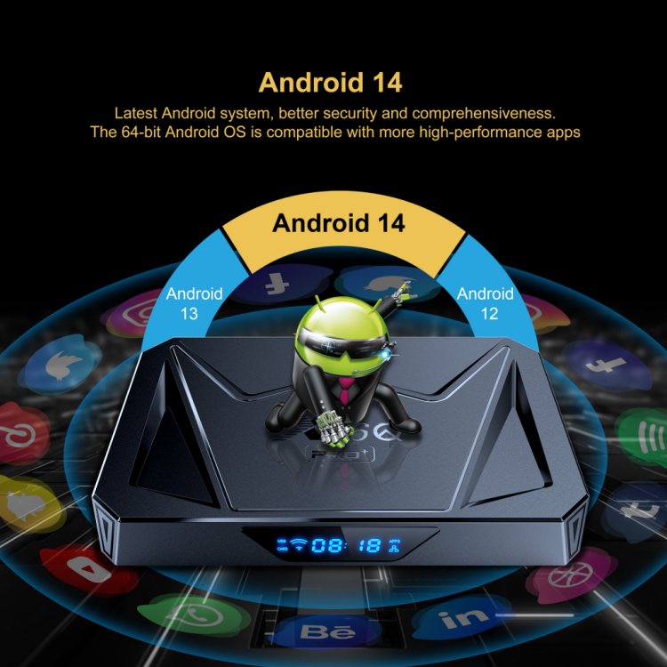 2024 X96Q Pro Plus 2G 16G 4G 32G Smart Android 14 TV Box Allwinner H728 8K 1000M set top box 2.4G 5.8G WiFi 6 X96Q Pro + TV box