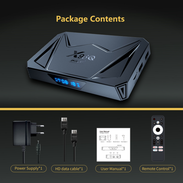 2024 X96Q Pro Plus 2G 16G 4G 32G Smart Android 14 TV Box Allwinner H728 8K 1000M set top box 2.4G 5.8G WiFi 6 X96Q Pro + TV box