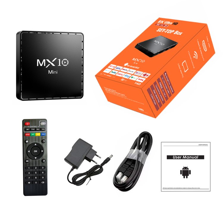 New Android Tv Box 1GB 8GB Mini Mx10 Smart Tvbox 2.4g Wifi RK3228 Quad Core Set Top Box 4K Smart TV BOX Dual Band WIFI