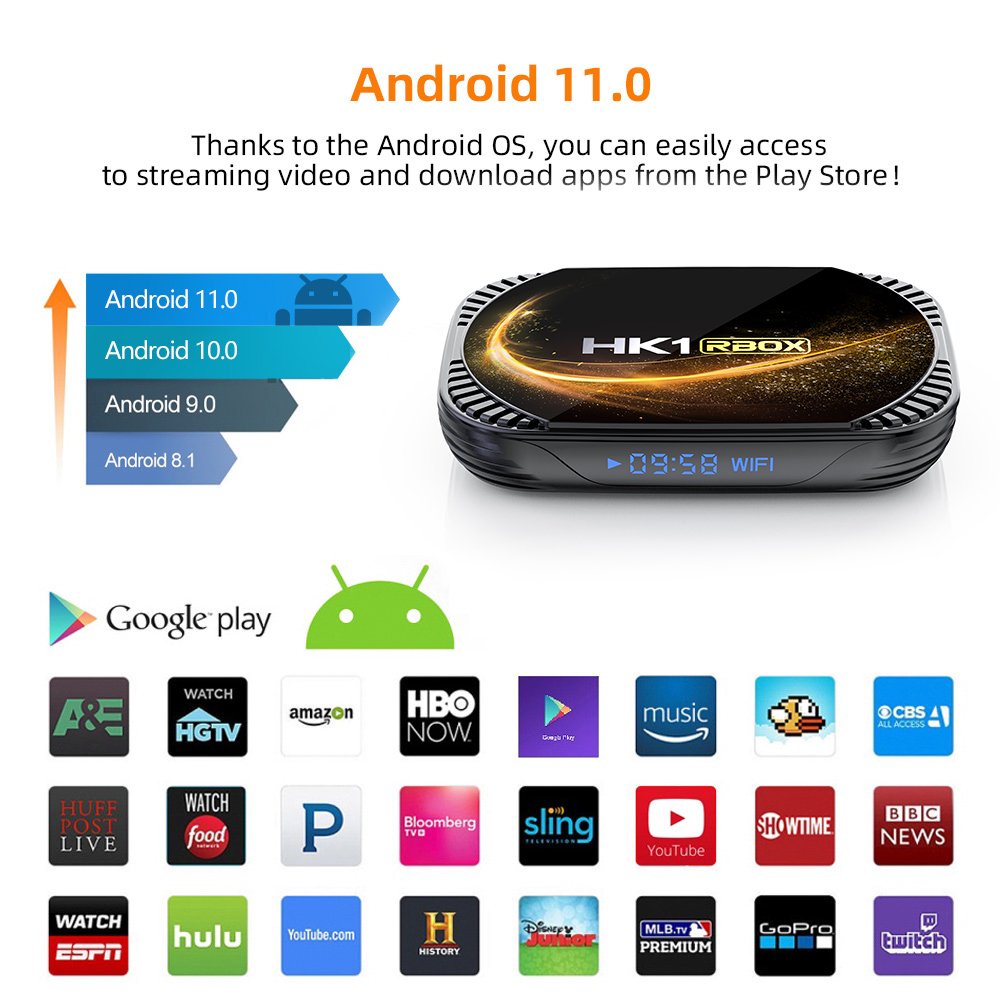 High Quality and high performance 2022 HK1 X4s Tv Box 8k Android 11 100M lan 5G WIFI S905X4 128GB Tv Set top Box