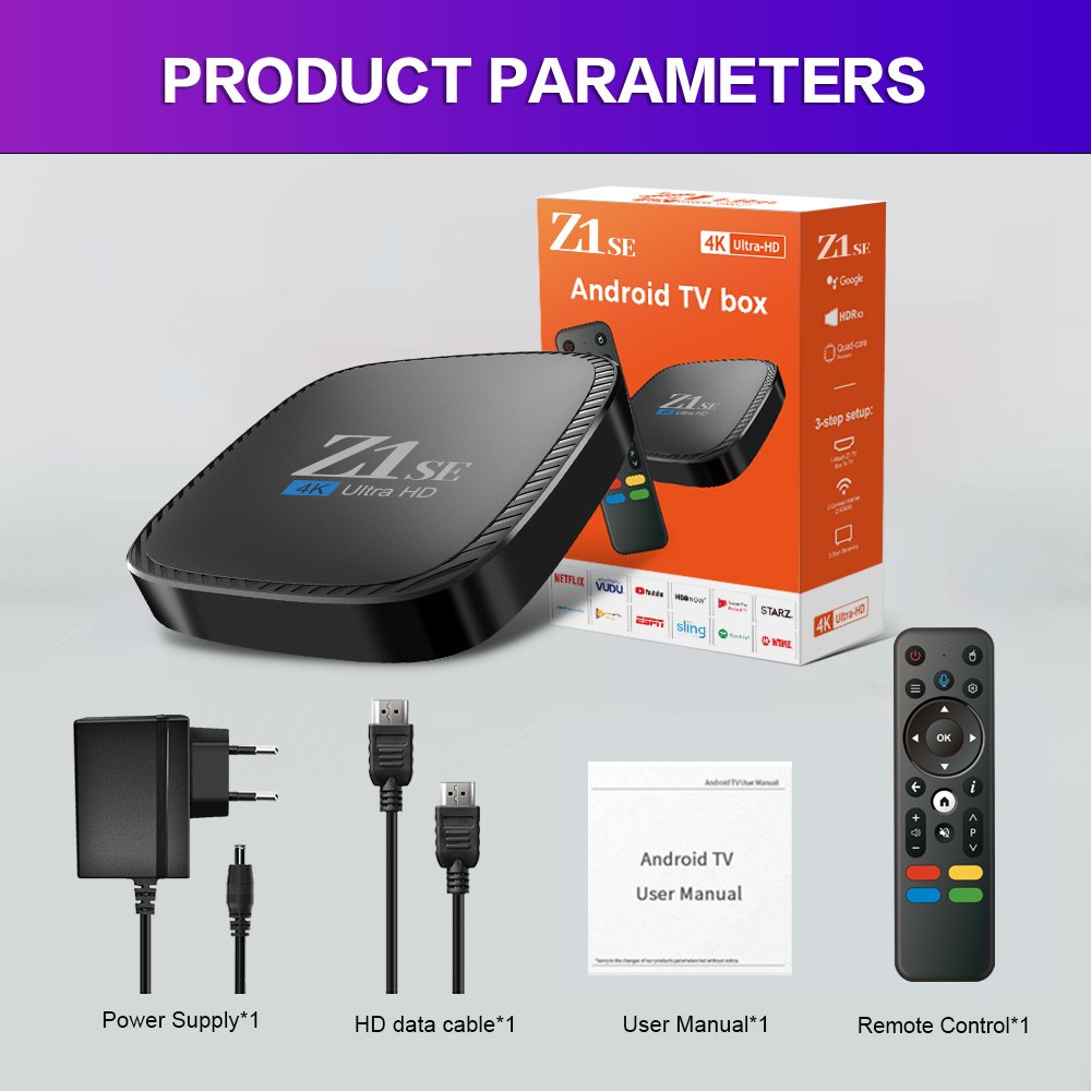 GYS Newest Z1 Se 2GB 16GB Android 10 Allwinner H313 4k Set Top Box Stable Full HD Android TV Box