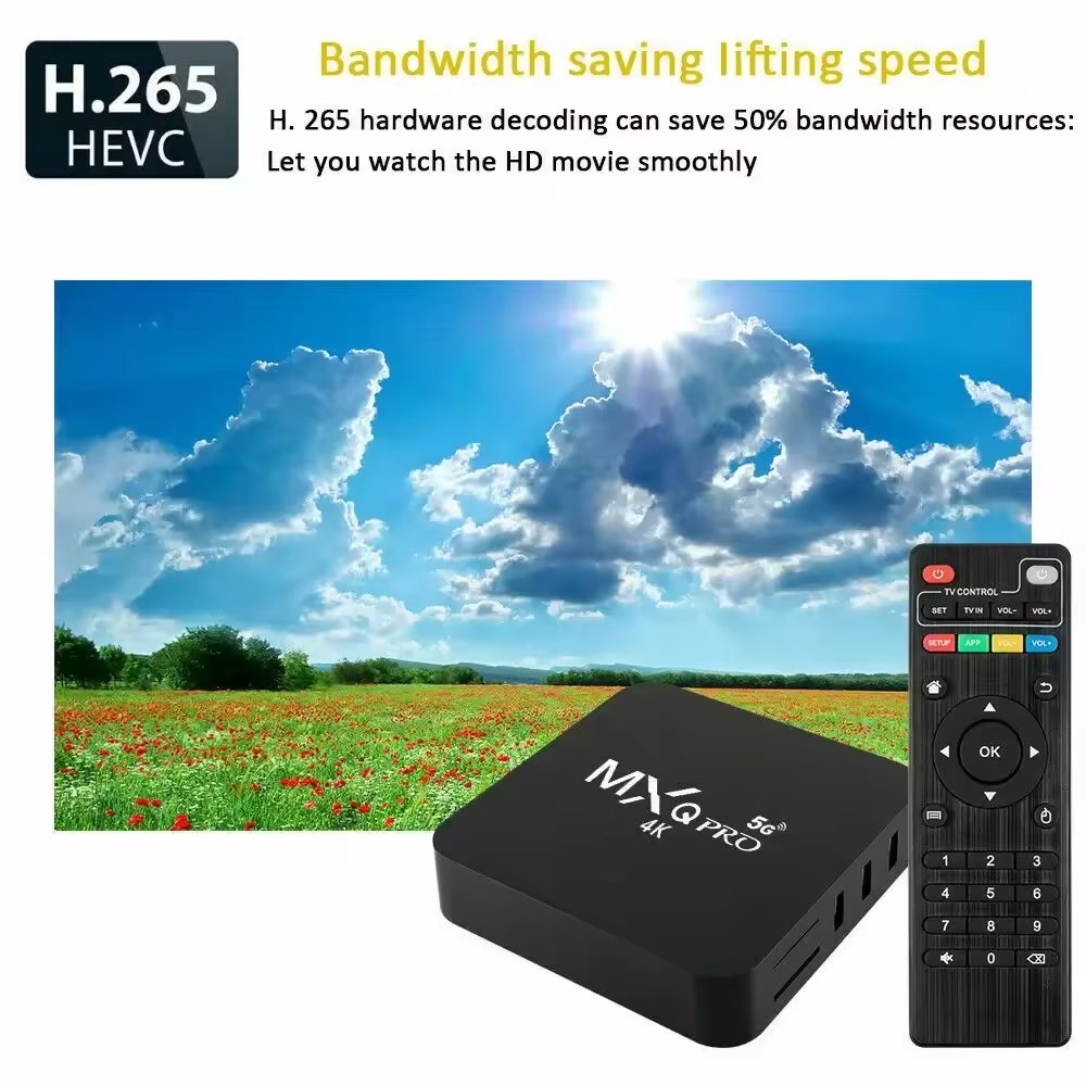 Hot MXQPRO 5G Rockchip rk3128 4K Android tv box smart tv box 4k Smart Direct supply Media Player High Resolution TV BOX