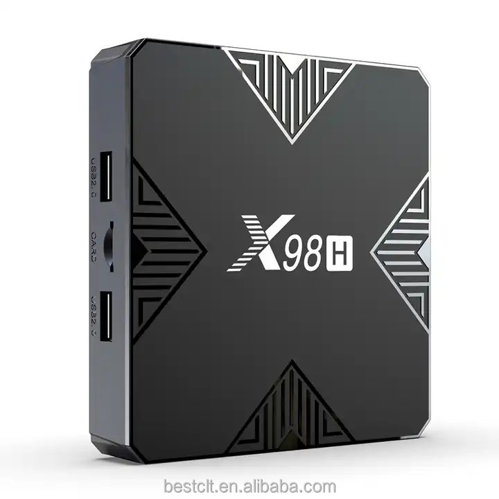 New X98H Smart IP Box Allwinner H618 Android 12 4k TV BOX 2.4G /5G WIFI6 Support OPTICAL 4G 32G Set Top Box For TV 6K