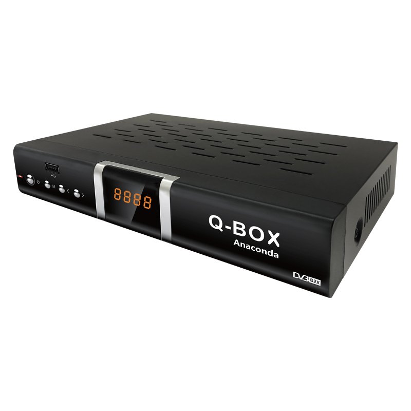 Q-BOX Anaconda Hot Selling Africa YouTube WiFi Dongle Decoder S2 Set Top Box Satellite TV Receiver