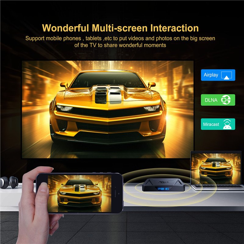 2024 Newest Allwinner H728 4GB/32GB BT 5.0 X96Q PRO+ Android 14 Set Top TV BOX
