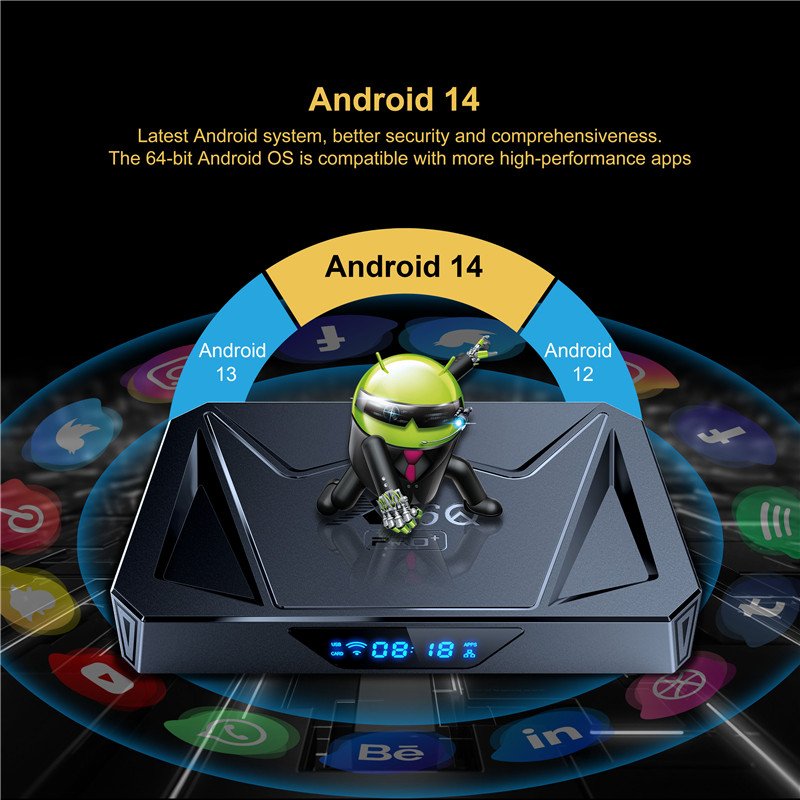 2024 Newest Allwinner H728 4GB/32GB BT 5.0 X96Q PRO+ Android 14 Set Top TV BOX