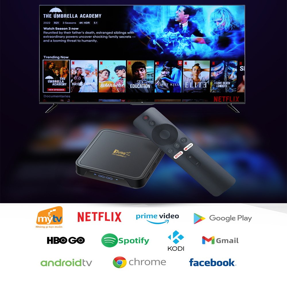 2024 New Design TV98 Pro Allwinner H313 Set Top Box BT5.2 2Gb 8Gb 16Gb 2.4/5G Wifi Voice Remote smart TV Box