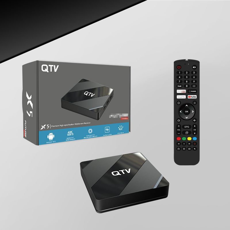 Gaxever QTV X5 Android 10.0 Set top Box online IP TV BOX H616 2GB RAN 8GB ROM Media Player Future tv online