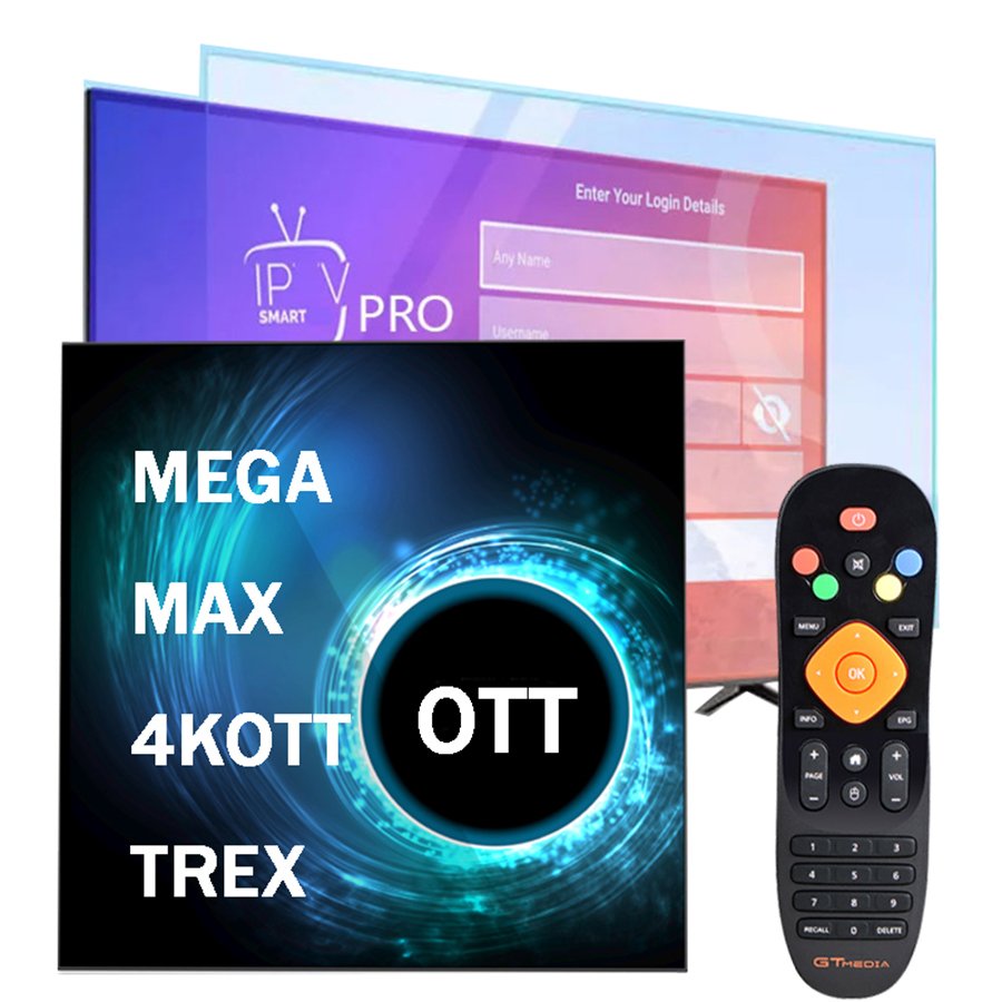 Smart Megaott Extra suptv OEM 4k Android 12 IP TV Set Top Box UK Hot Sell in EX YU Germany Austria Albania