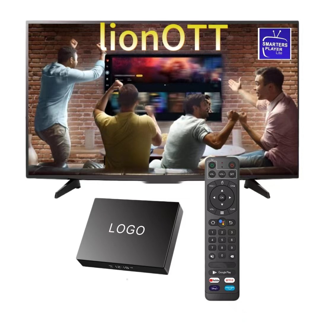 Android TV Box with LionOTT 1year FREE TV channels 4GB 32GB Android 11 Amlogic S905W2 4K T9 Smart TV Box 2024
