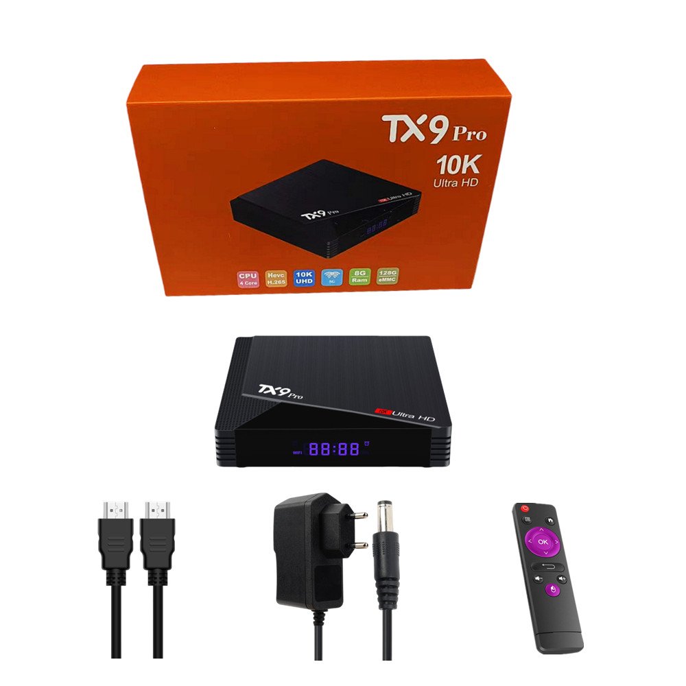 Professional Customization android tv box 10K Resolution TV Box with Android 12.1 tv box Custom 8GB+128GB