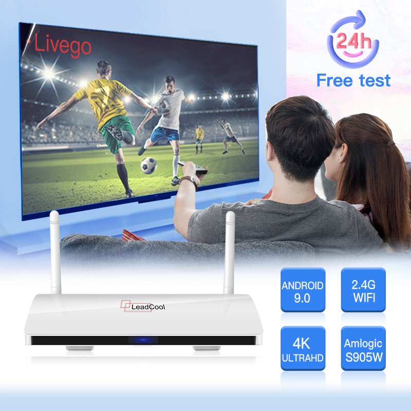 Leadcool Iptv Box Android 9.0 TV BOX Amlogic S905W 1080P 4K Android IPTV BOX Smart IPTV Leadcool