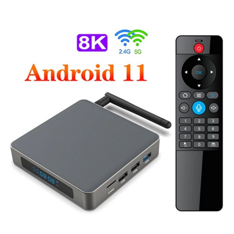 2024 new X96 X6 Android 11.0 rk3566 8G/64G 8K intelligent voice set-top box dual band WiFi set-top box