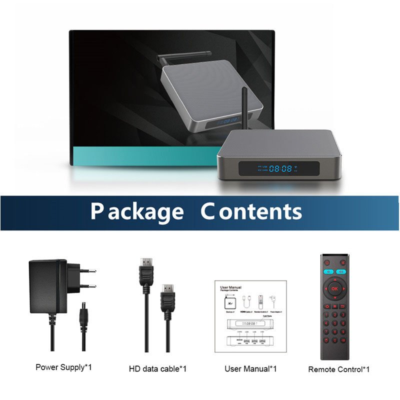 2024 new X96 X6 Android 11.0 rk3566 8G/64G 8K intelligent voice set-top box dual band WiFi set-top box