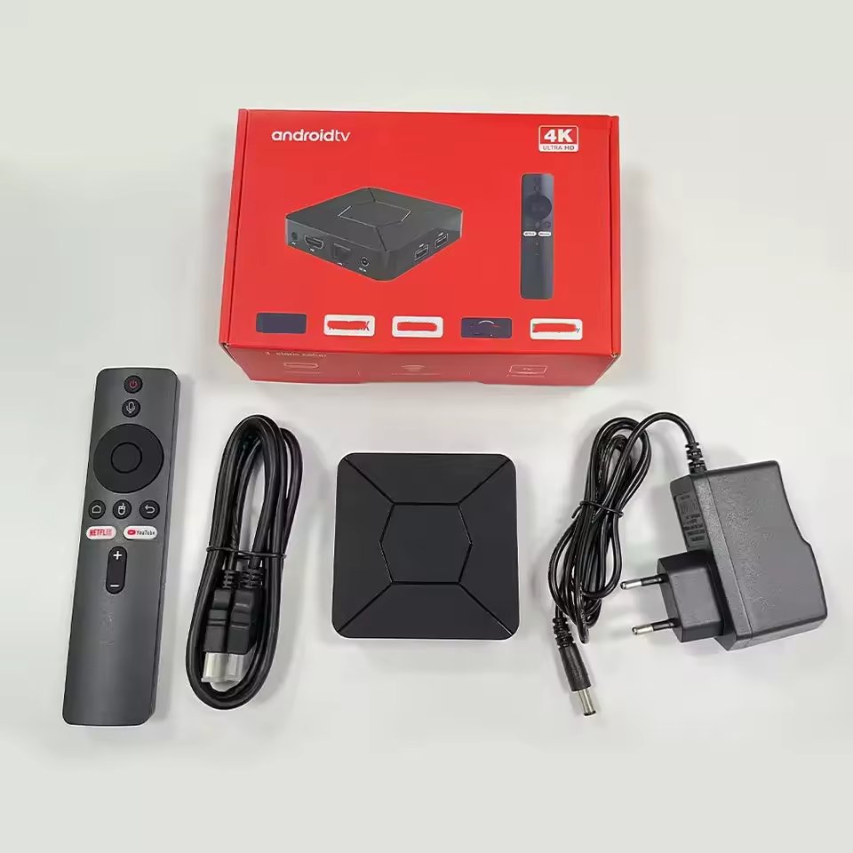 Q5 2.4G/5G WIFI 4K Android TVBOX Allwinner H313 iptv set top box 2GB 8GB ATV OS voice remote Smart TV Box