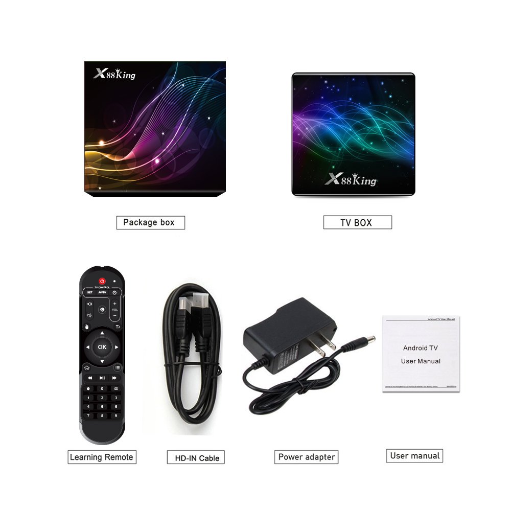 Hot selling X88 King S922X 4G 128G Tv Box Android 9.0 DDR4 Tv Box BT 5.0 Smart Set Top Box X88king