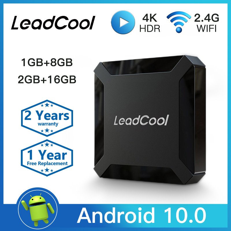 Leadcool 4K Android TV Box 12month Sub QHD Livego datoo IPTV Amlogic S905W Smart Tv Box Quad Core IPTV Set-Top Box