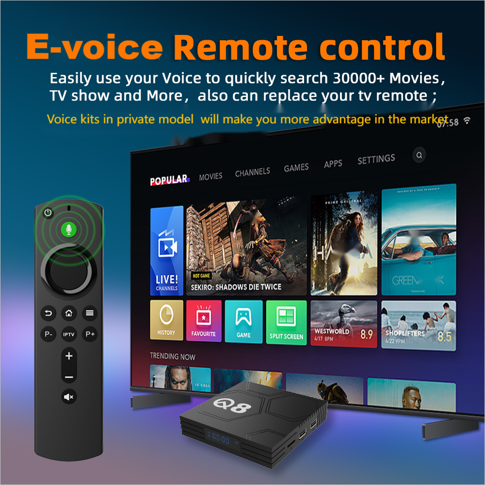 High-end Allwinner H618 Android 12 BT Voice Remote Control Streaming TV BOX 4K 2.4G 5G Wifi Global Media player STB Set-top Box
