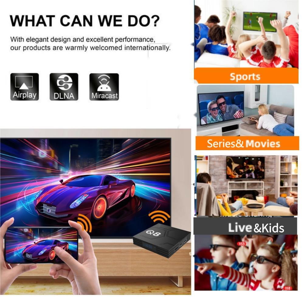 High-end Allwinner H618 Android 12 BT Voice Remote Control Streaming TV BOX 4K 2.4G 5G Wifi Global Media player STB Set-top Box