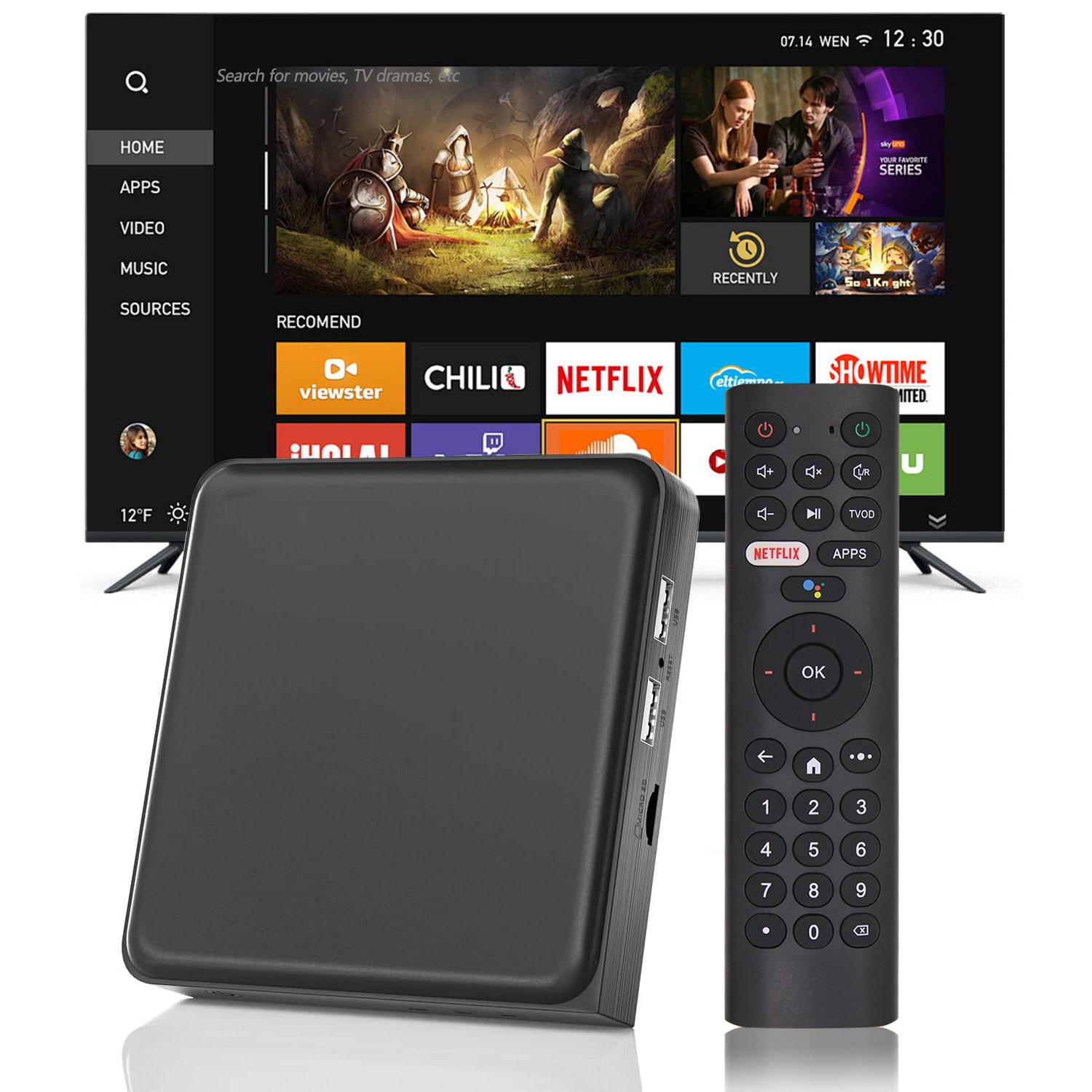 Factory Oem Odm Custom Terbaru 4K Indihome Tv Box Remote Control With Voice For Indihome Tv Box Set Top Box Indihome Remote
