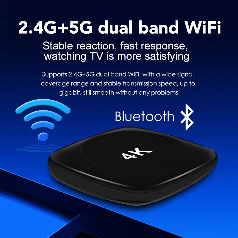 2024 popular android TV BOX 4k Android 13 system dual band WIFI 2G+16G Set-top Box