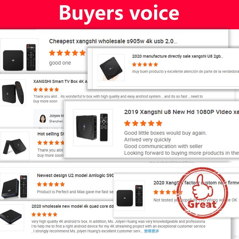 New XangShi factory OEM firmware amlogic s905w set-top box android 9.1 2GB 16GB quad core 4K android tv box