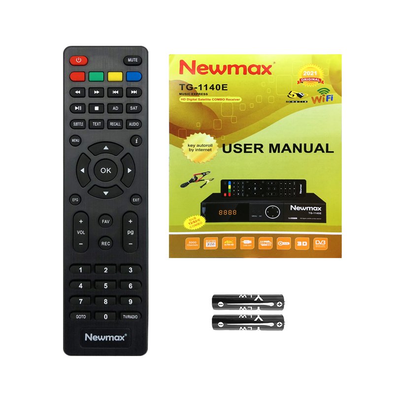 NEWMAX TG-1140E New nagravision 3 decoder set top box with router gold sat receiver Combo DVB-S/S2+T/T2 Satellite Decoder DVBT2