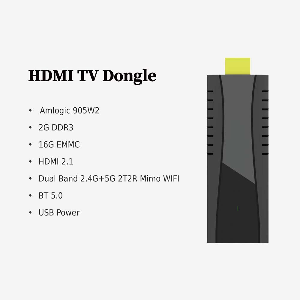 iATV Stick Q3 Max Android 11 TV Stick Amlogic S905W2 2G/16G AV1 BT5.0 tvstick 2.4G&5G Dual Wifi 4K HD Set Top Box Media Player
