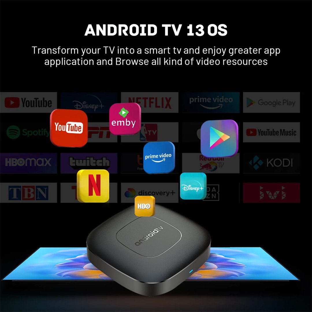Android13 Mortal T1 IPTV Box 2G 8G Allwinner H313 2.4G/5GWiFi BT 4.0 for USA UK Android TV box set top box