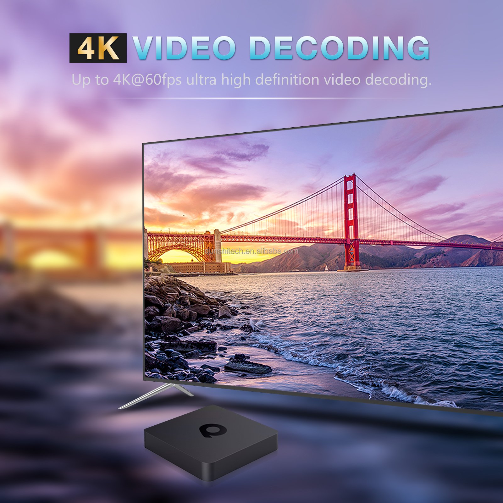 Best seller Q1 Android TV 10 OS 4K 2.4/5.8G WiFi BT Voice Remote Contontrol Inclu Android 10 Set Top Tvbox Smart Android TV Box