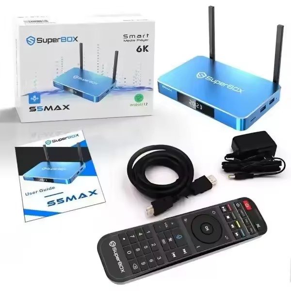 vSeeBox V3 Pro Ultra Elite 2024 Android V4 TV Box with Voice Remote Control Mini Backlit Keyboard and 8K 6K 4K Cable