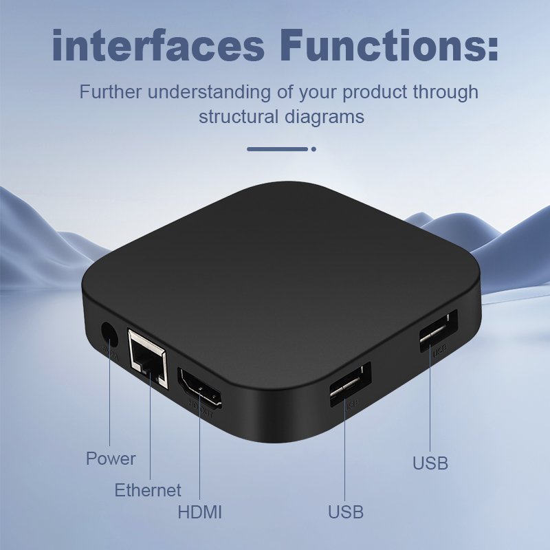 Wholesale Q8 TV Box OEM 4GB 32GB Dual Wifi 4K Video Player Android 11 Smart Box Tv Android Remote Control BT5.0 Set Top Box