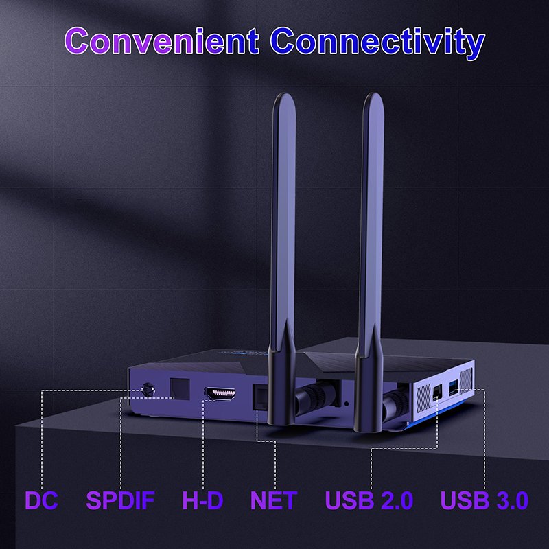 H96 MAX V58 Android 12.0retro88 Android Tv Box Media Player Smart Set Top Box Two Antenna WIFI6 DDR4 3D Dual Quad Core 1000M 8K