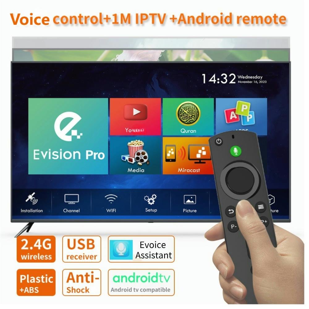 Cheapest Voice Remote Control 2.4G Learning Code Replacement Remote Control for Android TV/set-top Box with Streaming IP TV