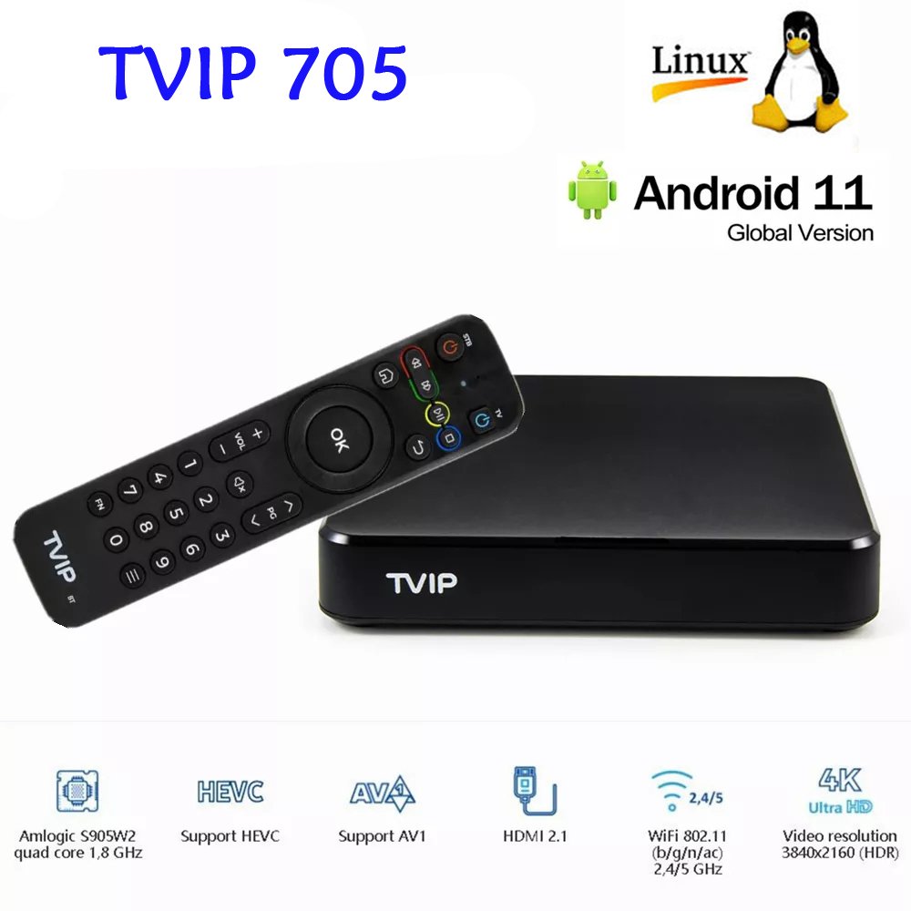 TVIP 705 Linux OS 1GB+8GB Scandinavian Nordic TV Box Sweden Norway Finland Denmark Android Smart Nordic One Set Top Box