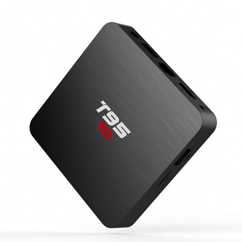 android tv box 2gb ram 16gb rom ODM T95S2 set-top box network Amlogic smart tv 4k universal tv video player.